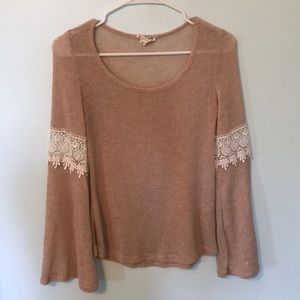 LA Hearts detailed sleeve sweater